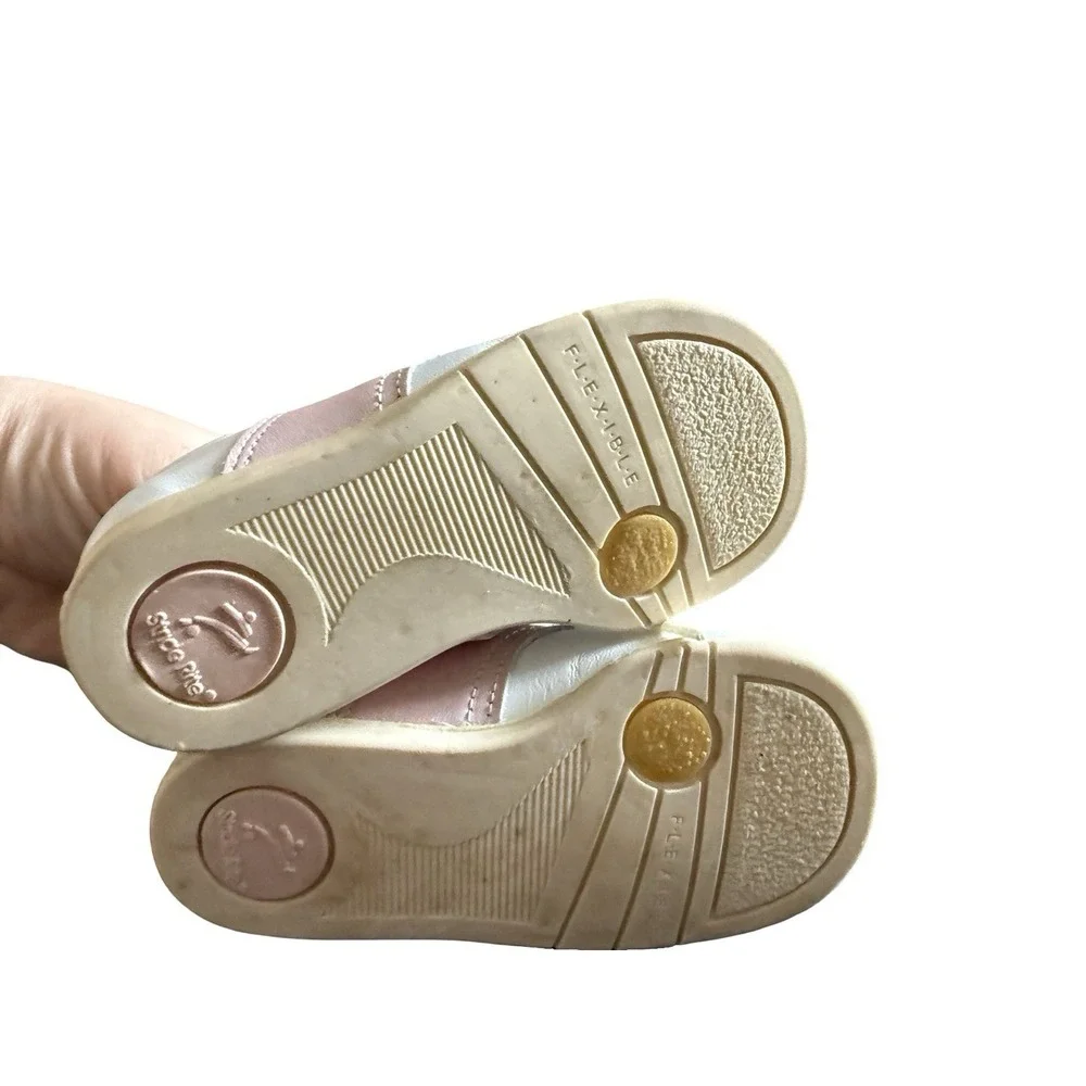 Stride Rite bunny hop‎ pink white saddle shoes size 5 1/2 E